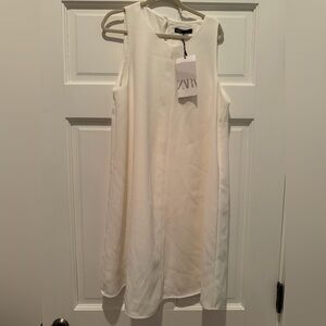 NWT Zara white dress sz s